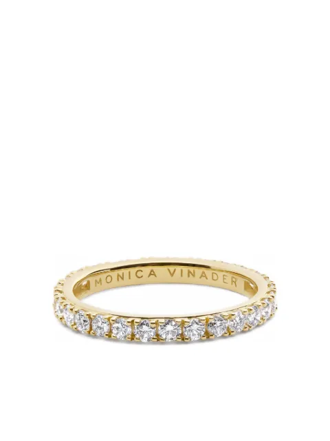 Monica Vinader Eternity diamond ring Gold YGRGETNMLGD