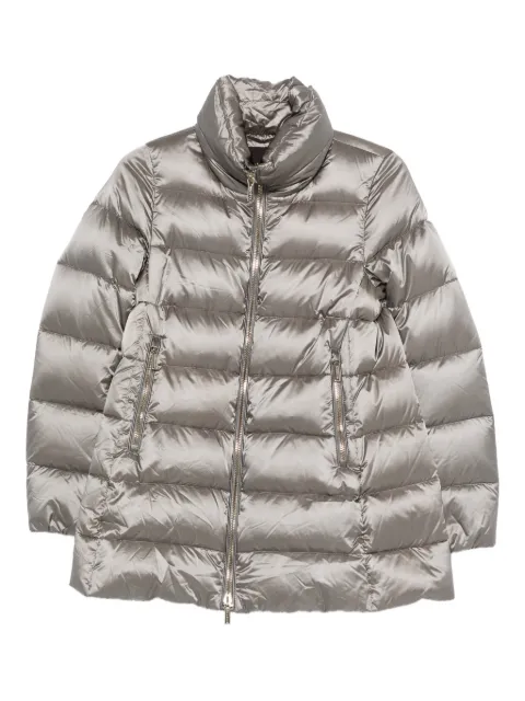 Moorer quilted-design coat Silver MODGI200004HCU0041