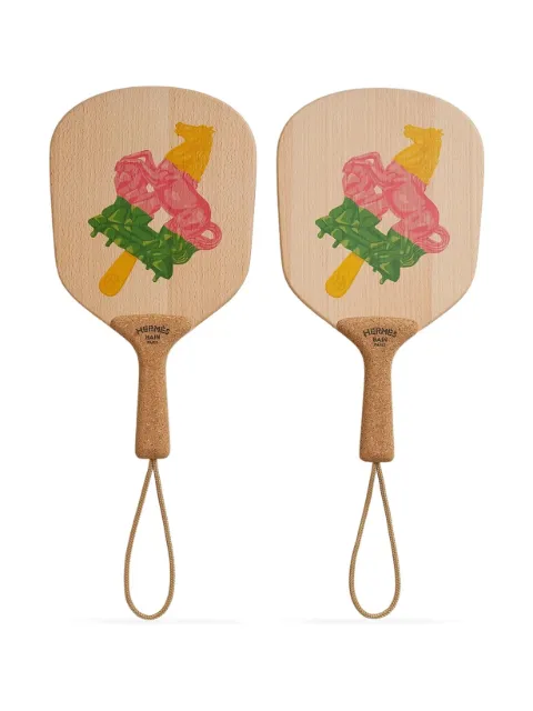 Hermès Pre-Owned sultan beach rackets Neutrals DPBON8906