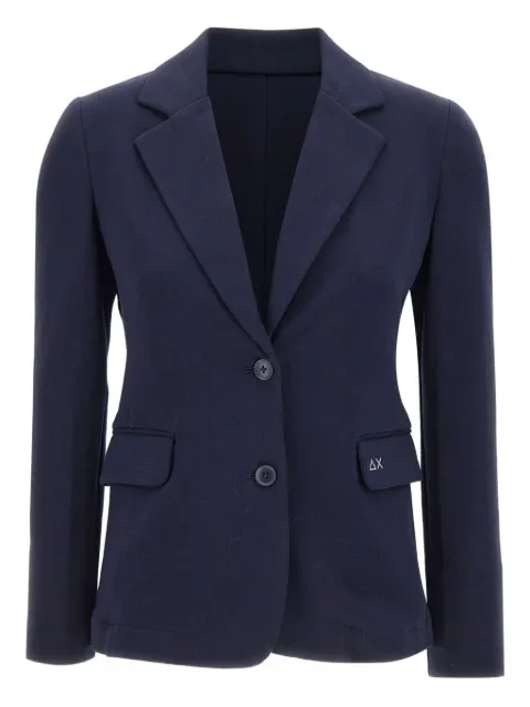 Sun68 notched-lapels two-button blazer Blue F4520307