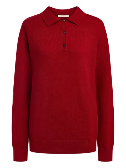 12 STOREEZ buttoned polo jumper Red 128099