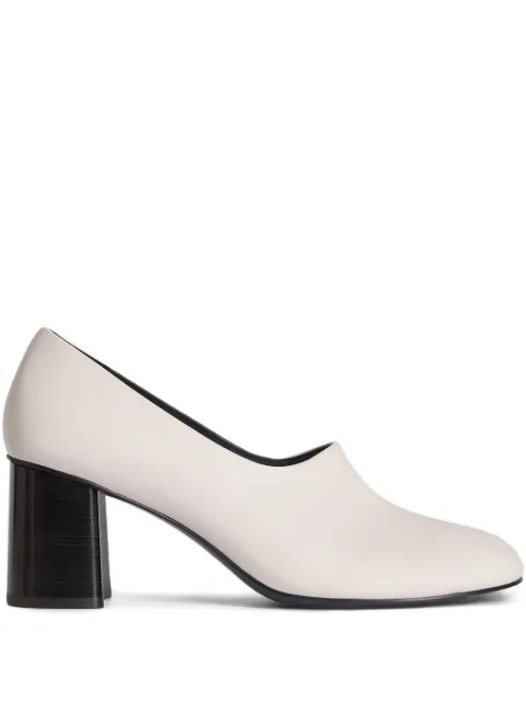 12 STOREEZ 70mm leather pumps White 131299