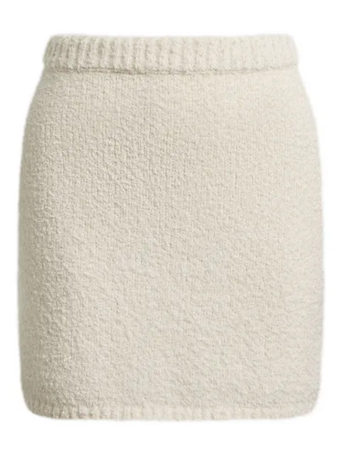 12 STOREEZ knitted mini skirt Neutrals 132124