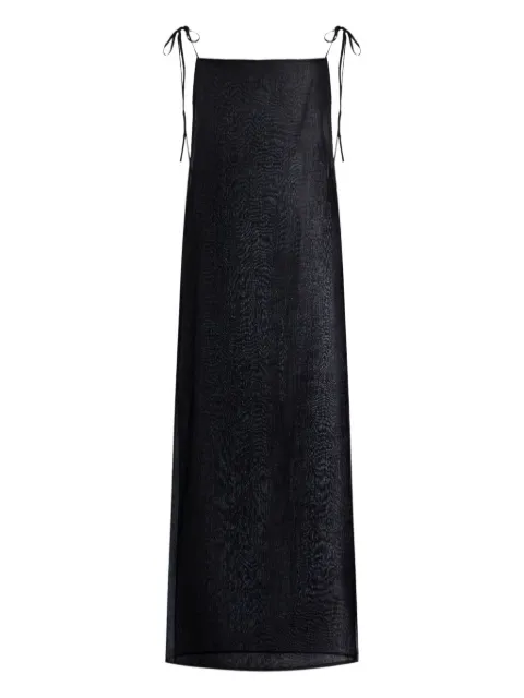 12 STOREEZ square-neck maxi dress Black 131081