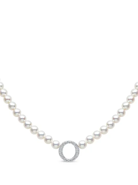Yoko London 18K white gold freshwater pearl and diamond necklace Silver YSG1008N7F
