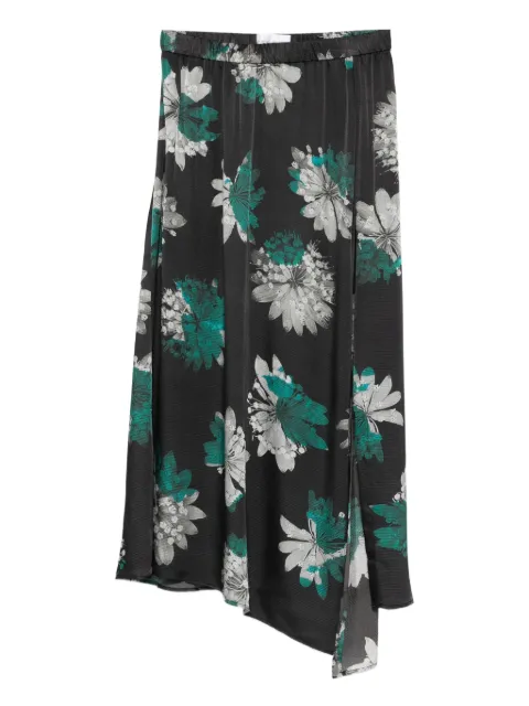 Christian Wijnants Sobat floral slit skirt Black SOBAT8404