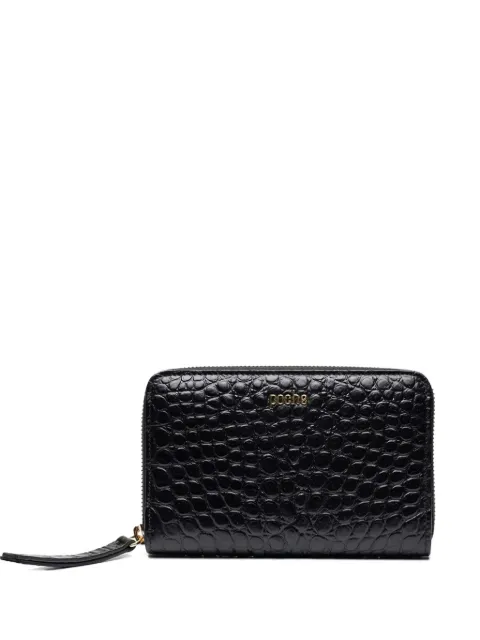 Poche Paris embossed zip wallet Black ACW0319151910