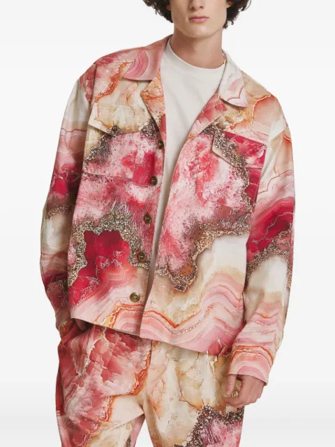 IRINA VOINEA Rose Crystal overshirt Pink IVYAK08