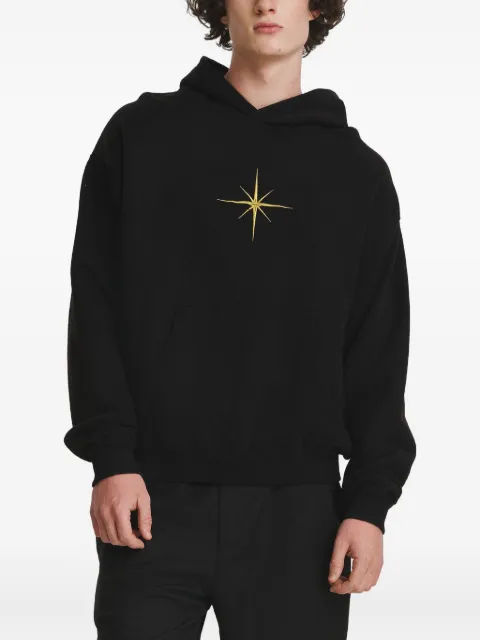IRINA VOINEA embroidered hoodie Black IVYAK22