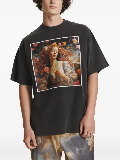 IRINA VOINEA Primavera graphic-print T-shirt Black IVYAI17