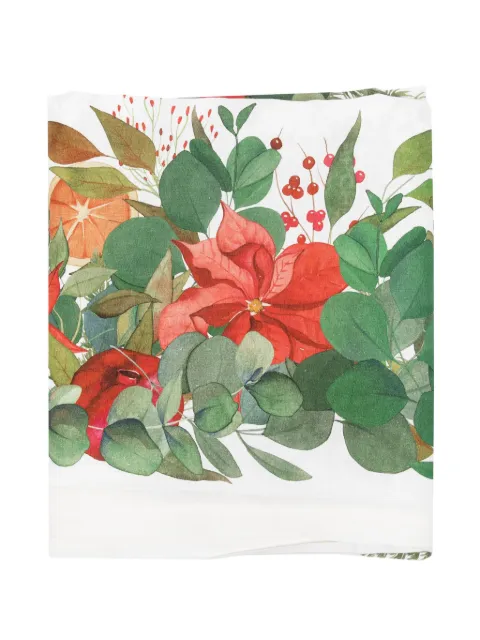 TESSITURA TOSCANA TELERIE Marzape christmas-print tableware (170cm x 270cm) White NT240121GARLANDGLEE