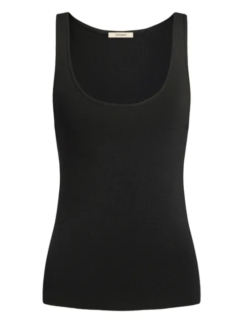 12 STOREEZ scoop-neck tank top Black 131850