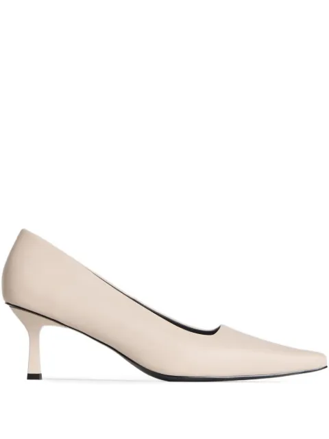 12 STOREEZ 60mm leather pumps Neutrals 129157
