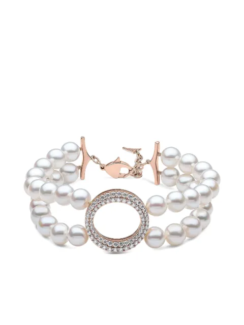 Yoko London O by Yoko freshwater pearl and diamond bracelet Pink YSG1016B9F