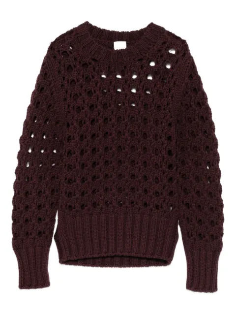 Eleventy open-knit crew-neck sweater Purple L81MAGL63