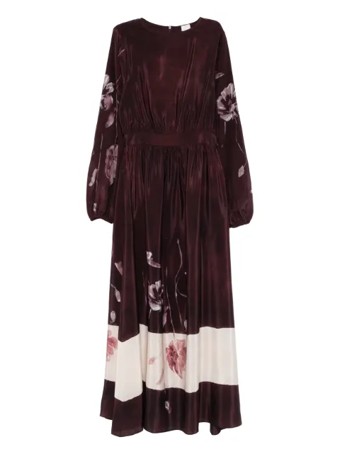 Eleventy floral midi dress Purple L80ABIL06