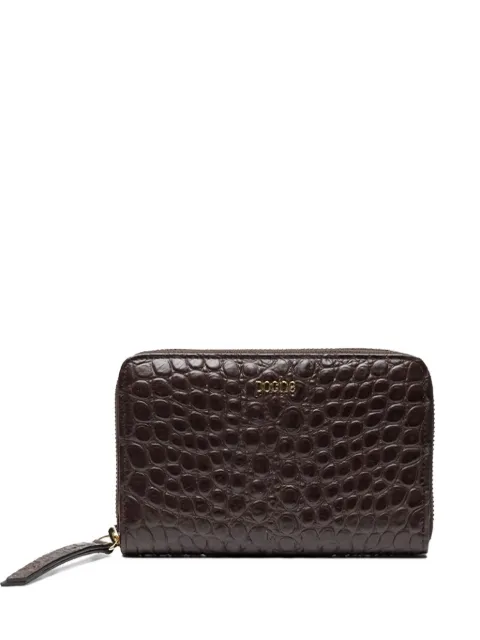Poche Paris embossed zip wallet Brown ACW0319151953