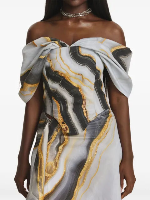 IRINA VOINEA Marble corset Neutrals IVYAK28