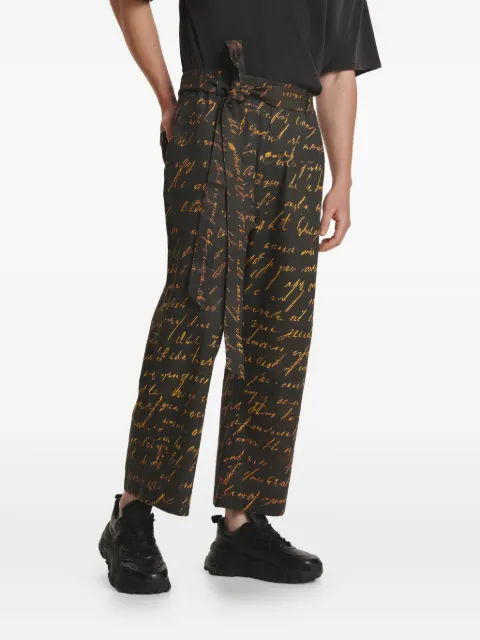 IRINA VOINEA Writings trousers Black IVYAK05
