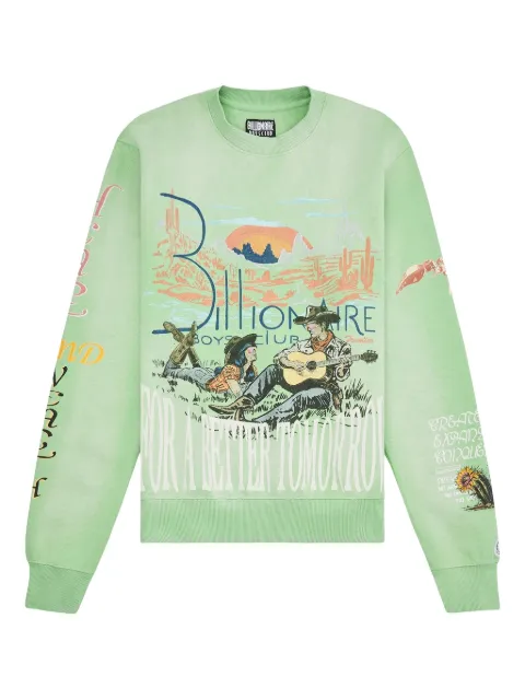 Billionaire Boys Club Tomorrow Sunset graphic-print sweatshirt Green 8419302GREE