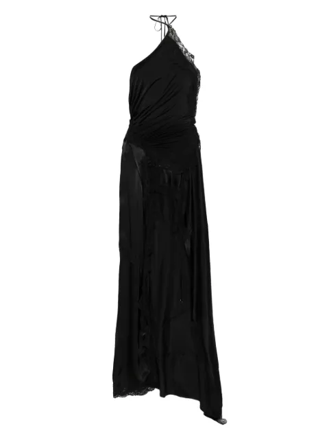 VETEMENTS lace asymmetric maxi dress Black WH76DR890B25062