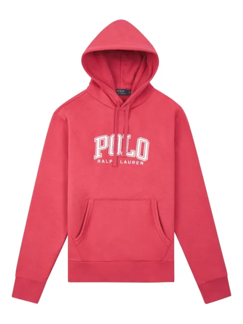 Polo Ralph Lauren logo-detail cotton hoodie Red 710934716003