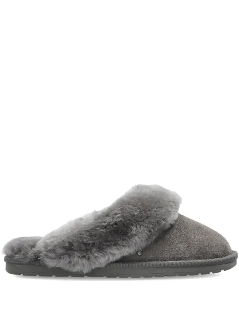 EMU AUSTRALIA Jolie fur trim slippers Grey W10015