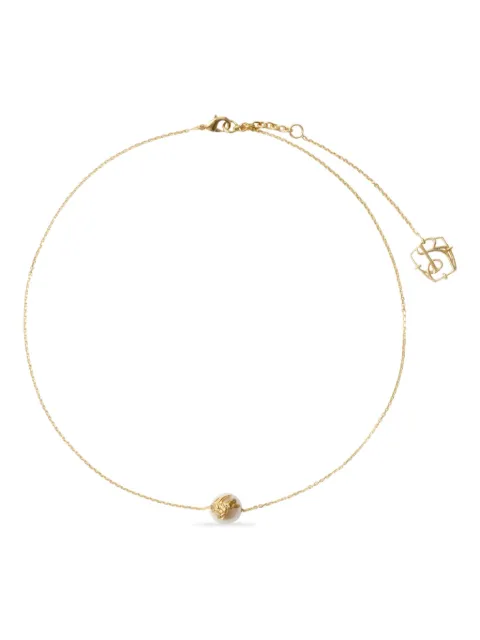 Burberry Knight pearl solitaire necklace Gold 8104447