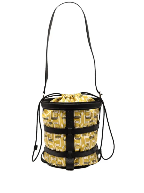 Hermès Pre-Owned 2016 Silk and Epsom Sac Musardine bucket bag Black X38EY8UP6GQ2YPNK