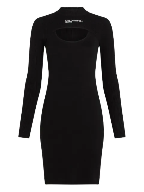 Karl Lagerfeld Jeans cut-out mini dress Black A4W13010999