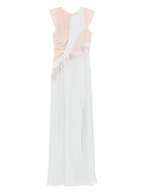Botsi River Flow ruched panelled dress Neutrals KRRFD25B
