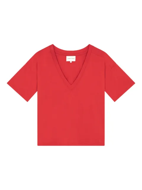 LouLou de Saison Faaa V-neck short-sleeve T-shirt Red FAAATOMATO