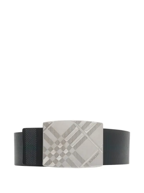Burberry reversible engraved Check belt Black 8119999