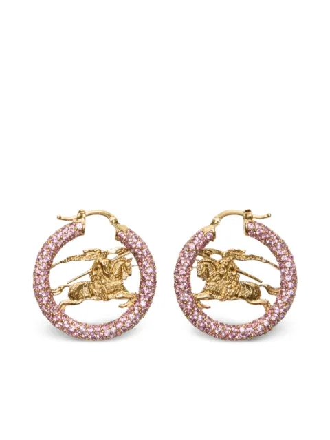 Burberry Knight pavé hoop earrings Gold 8112040