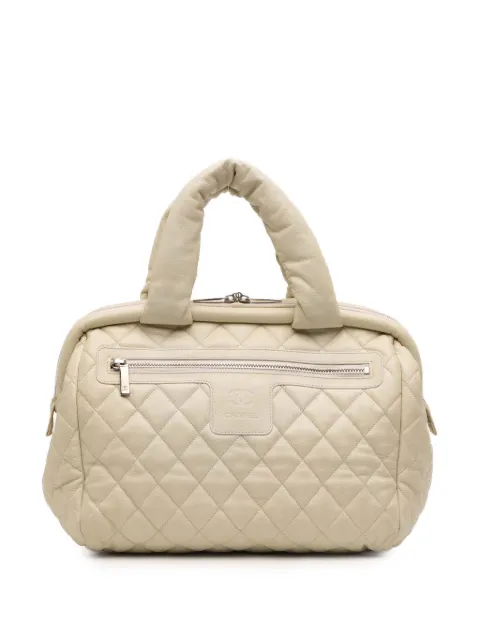 CHANEL Pre-Owned 2010-2011 Quilted Caviar Coco Cocoon Bowler Bag handbag White CUMJ0L98MJ7861SS