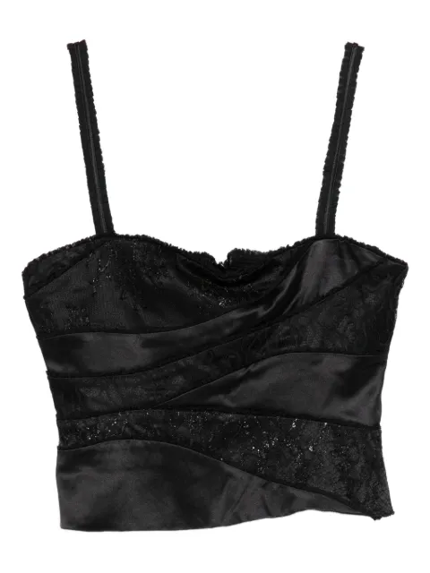 Botsi Eterna patchwork-design top Black KREPC25B