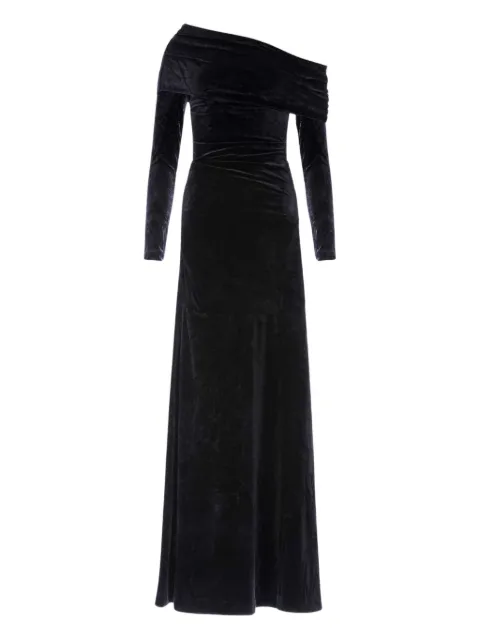 Needle & Thread Nova one-shoulder maxi dress Black DGONB6RCR26GRT