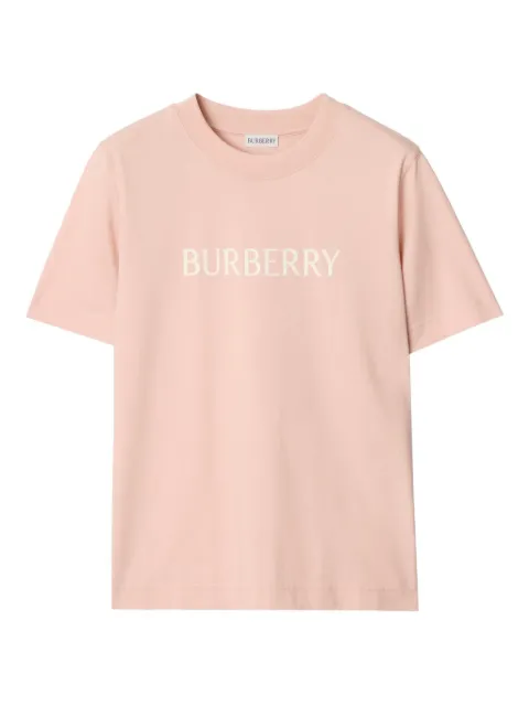Burberry logo cotton T-shirt Pink 8118976