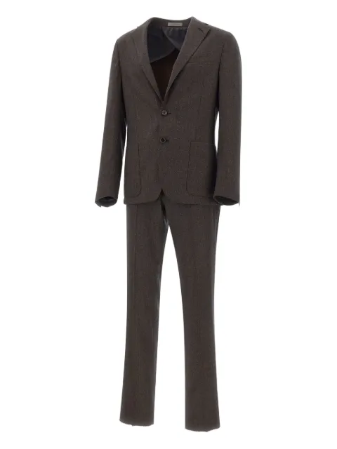 Corneliani two-button wool suit Brown 26N70026184000317R