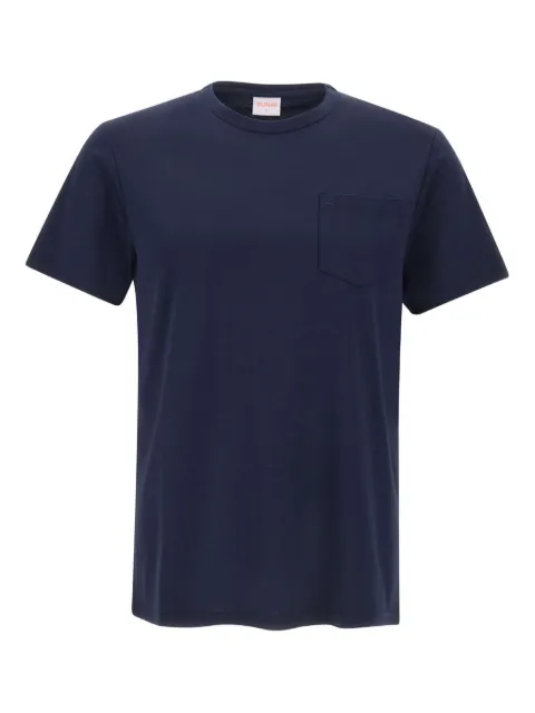 Sun68 chest-pocket cotton T-shirt Blue T4510107