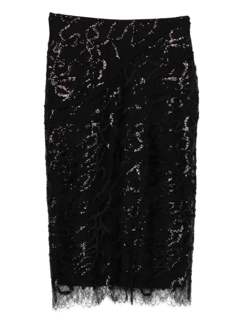 Botsi lace-fabric skirt Black KRZRS25B