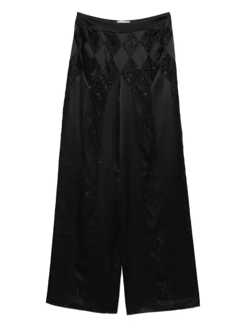 Botsi lace panel trousers Black KRLT25B