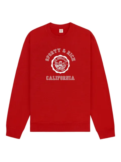 Sporty & Rich graphic print sweatshirt Red ST07164033RE15