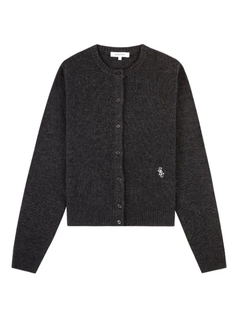 Sporty & Rich button logo cardigan Grey WS07364302GY11
