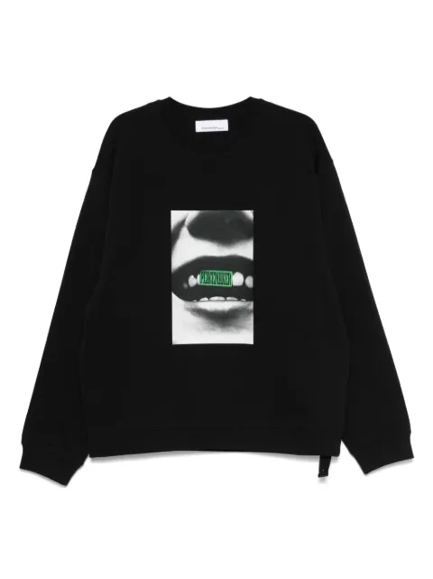 OAMC Peacemaker smile-print sweatshirt Black PCM2ON01QFT00299