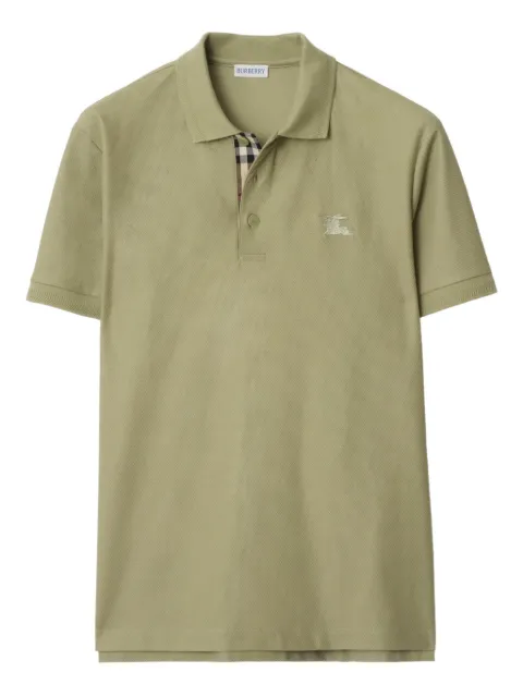 Burberry logo cotton polo shirt Green 8118953