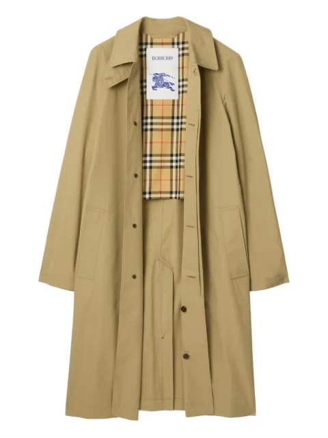 Burberry long cotton car coat Neutrals 8117516