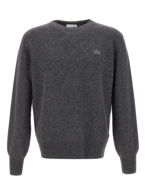 Lacoste embroidered crew-neck sweater Grey AH2916050