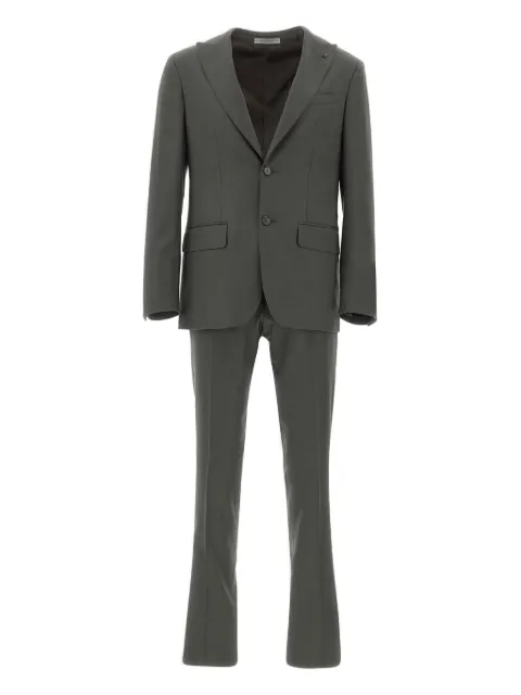 Corneliani peak-lapels wool suit Grey 267Z4526685570227R