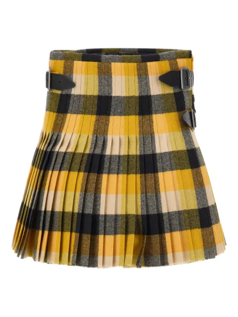 Vivienne Westwood pleated buckle mini skirt Yellow 1F020006W018QE206